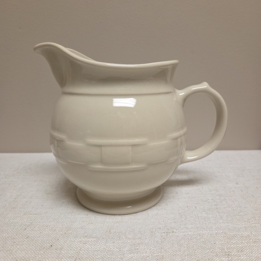 Longaberger Woven Traditions Large Pitcher in Ivory‎
